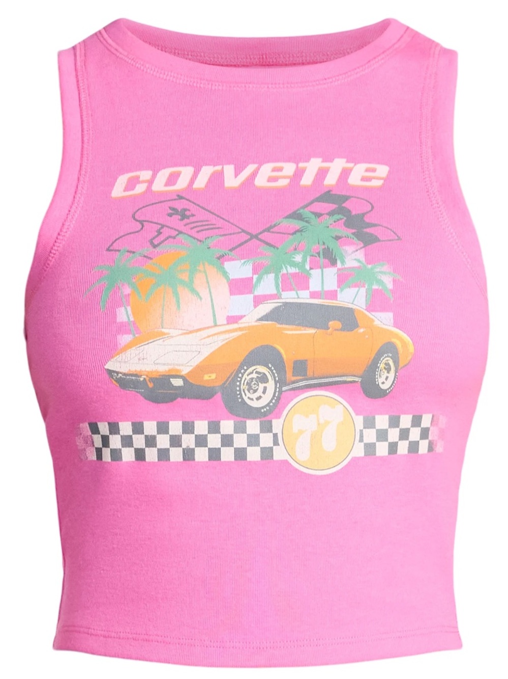 Corvette Race Flags Women's Graphic Tank Top